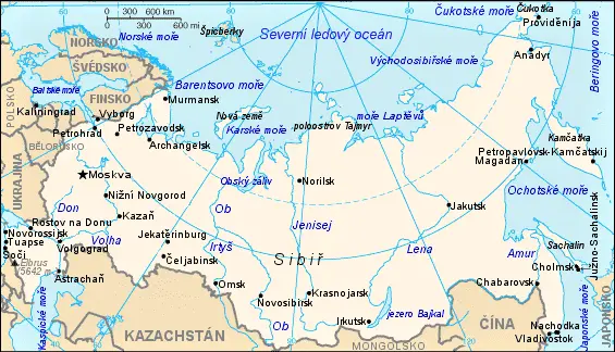 Map: Mapa Ruska