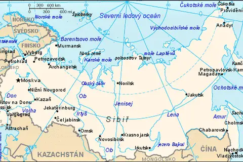 Map: Mapa Ruska