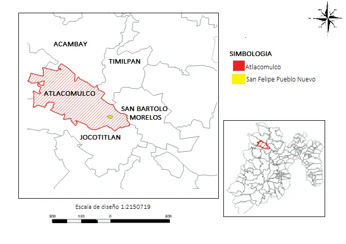 Map: Mapa San Felipe Pueblo Nuevoatlacomulco Mexico