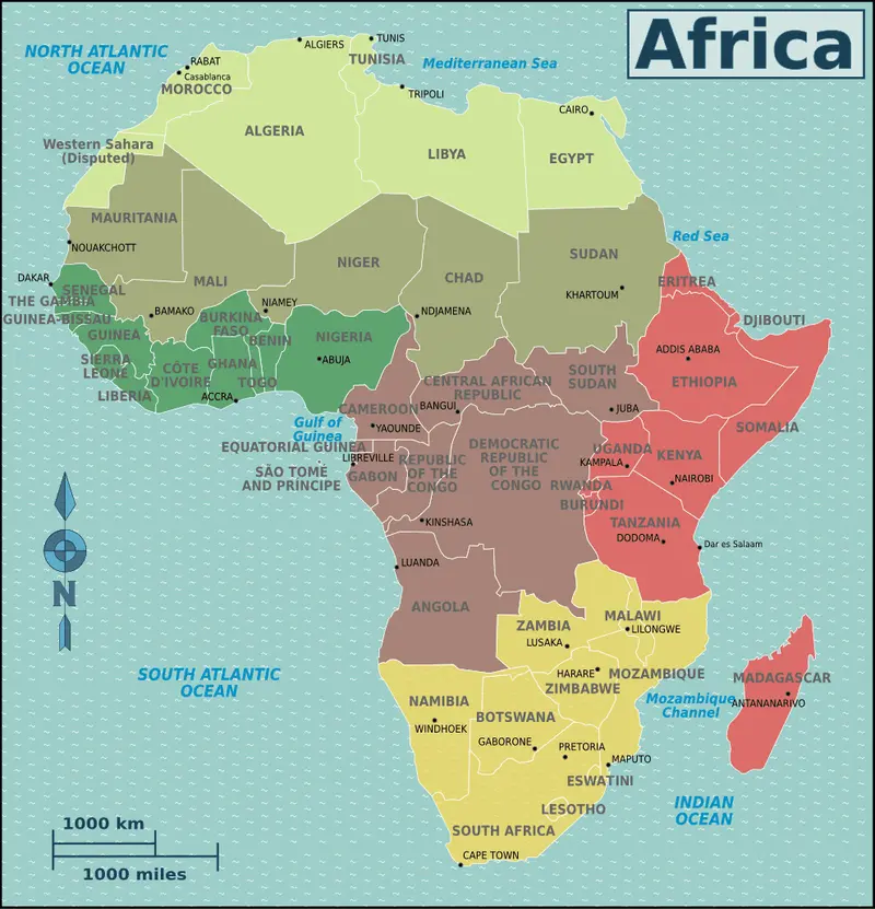 Map: Mapafricaregions