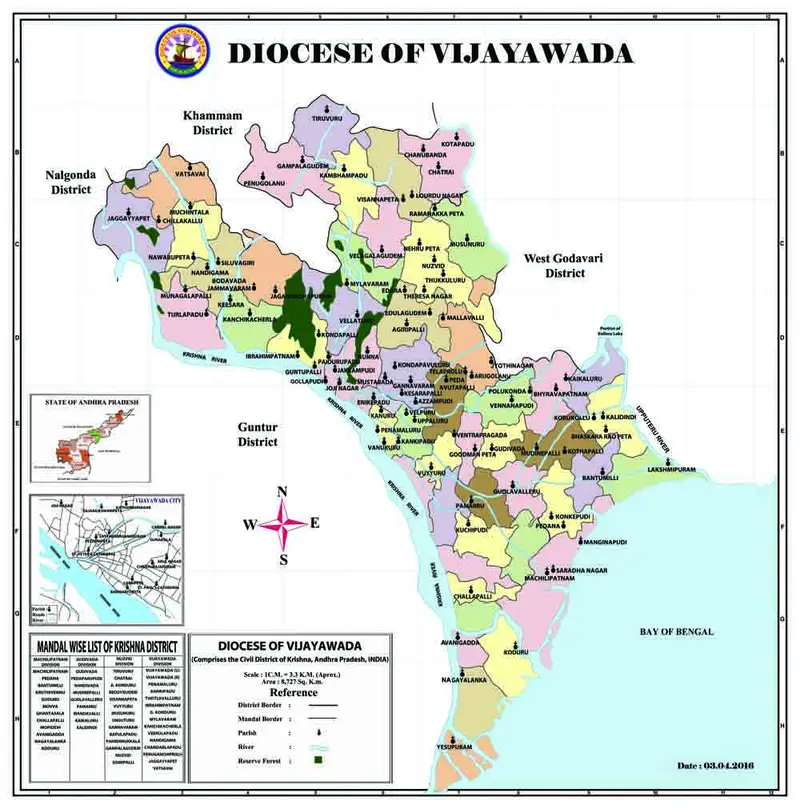 Map: Mapdioceseofvijayawada