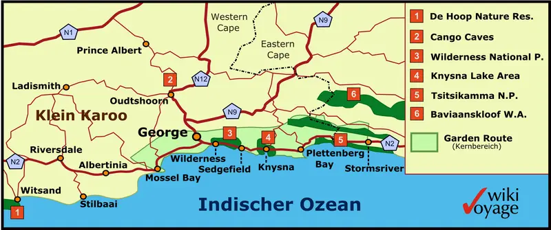 Map: Mapgardenroute