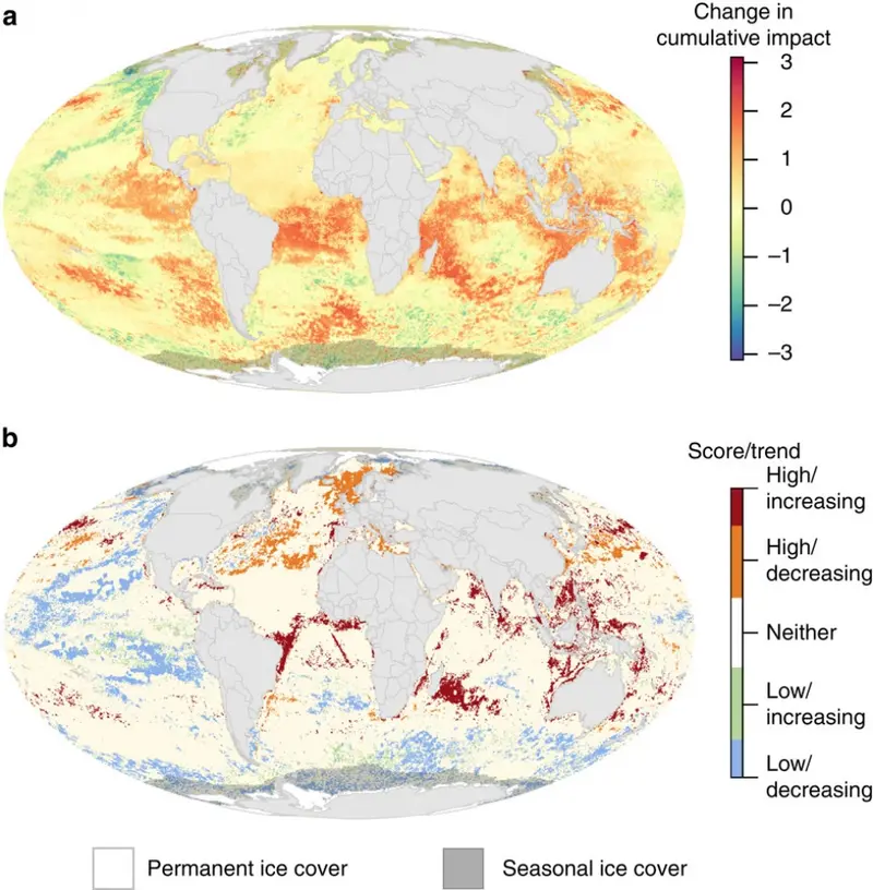 Map: Mapping Human Impacts on the Ocean