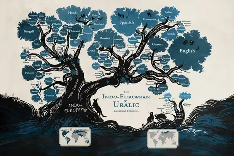 Map: Mapping the relationships between Indo-European and Uralic languages