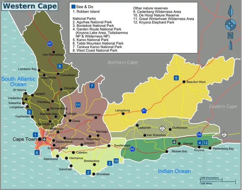 Map: Mapsouth Africawestern Cape02