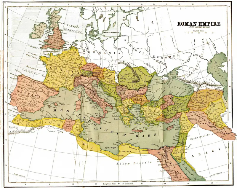Map: Mapsromanempirepeak150Ad
