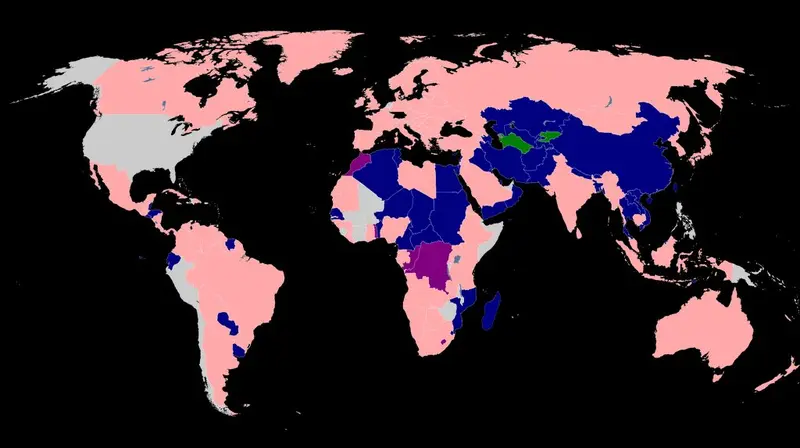 Map: Masculine/Feminine names of coutries in Russian