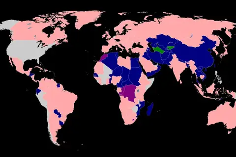 Map: Masculine/Feminine names of coutries in Russian