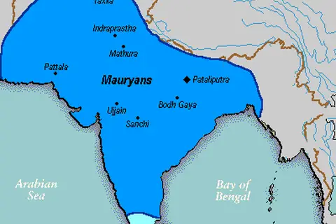 Map: Mauryan Empire Map