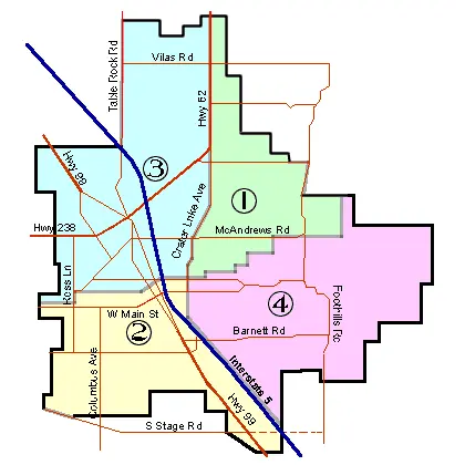 Map: Medford Oregon Ward Map