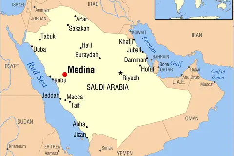 Map: Medina Saudi Arabia Locator Map