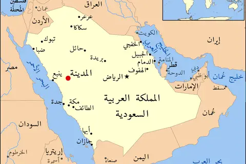 Map: Medina Saudi Arabia Locator Mapar