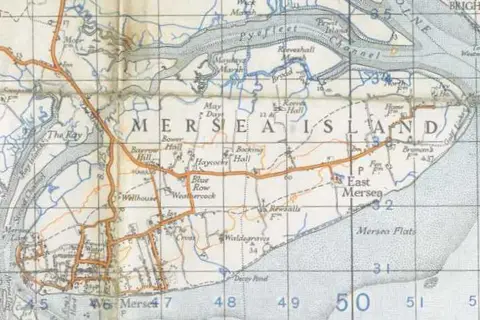 Map: Mersea Island Map
