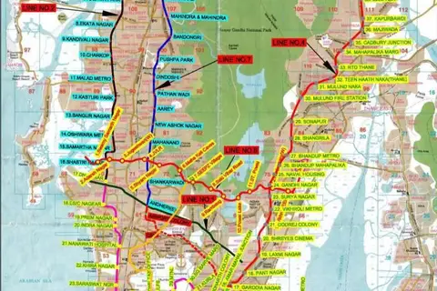 Map: Metro Line 10 Map Whole
