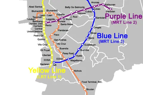 Map: Metro Manila Railway Map 2011