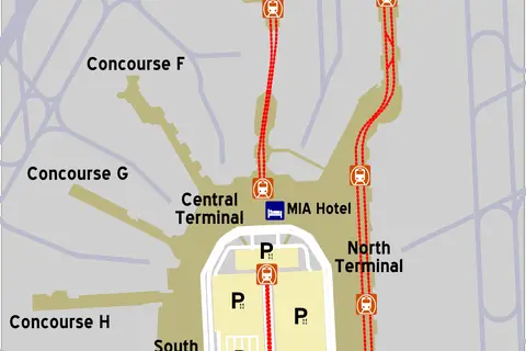 Map: Miami Airport Map