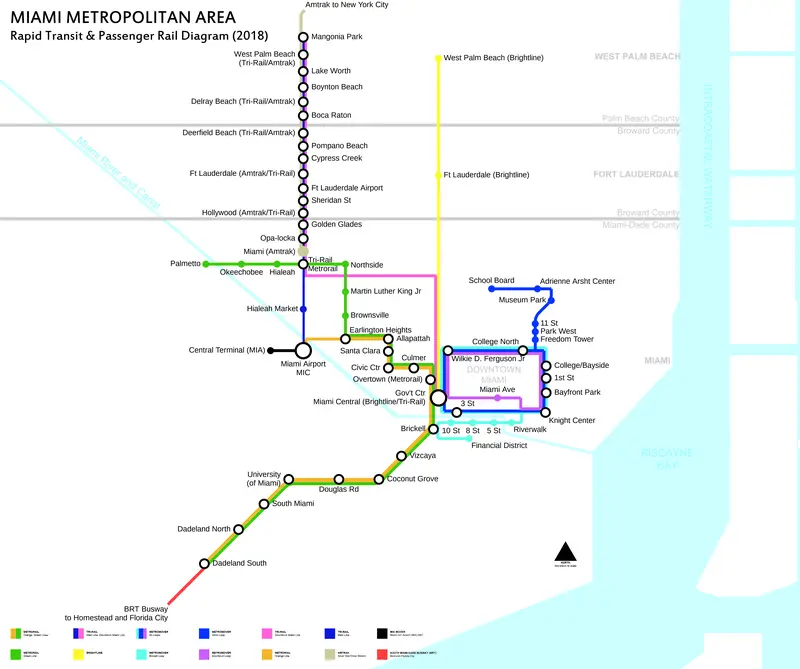 Map: Miami Metro Map 2017