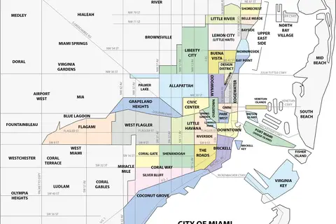 Map: Miami Neighborhoods Map