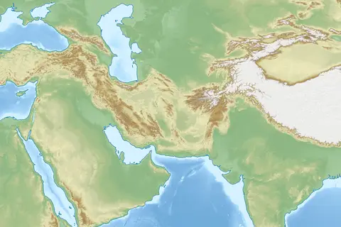 Map: Middle East Topographic Map