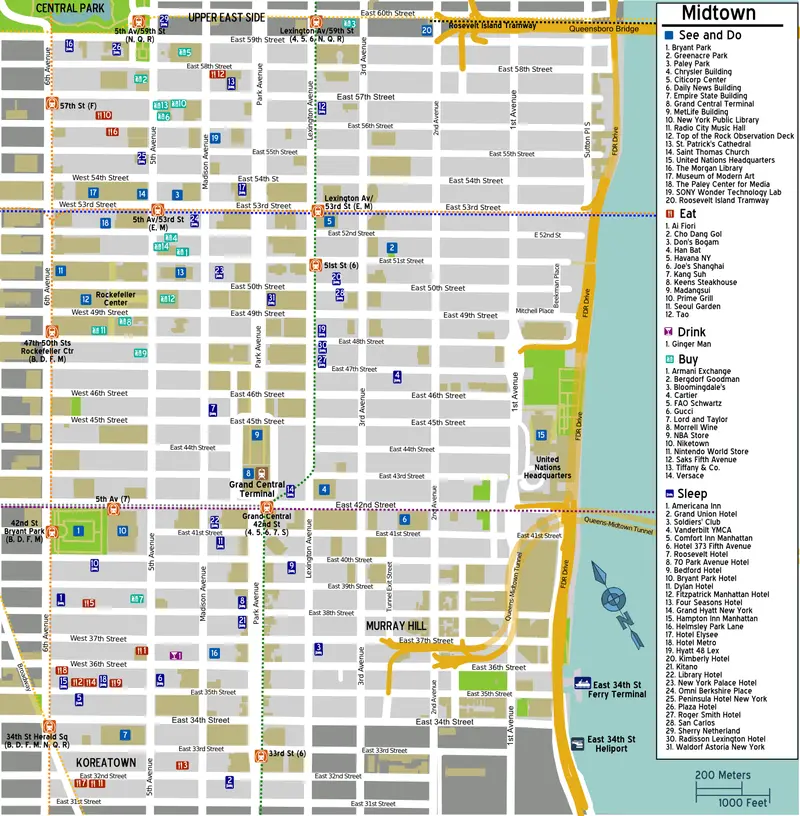 Map: Midtownnyc Map