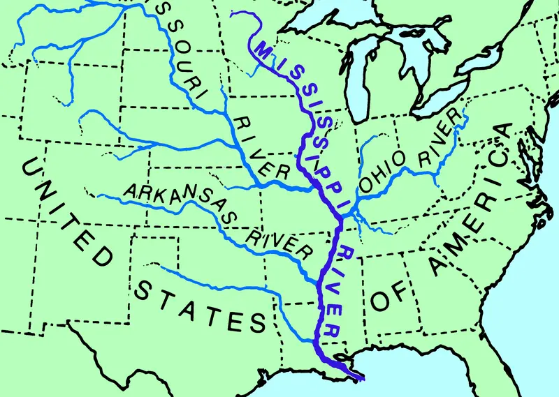 Map: Mississippi River Locator Map