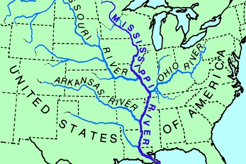 Map: Mississippi River Locator Map