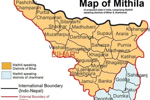 Map: Mithila Map