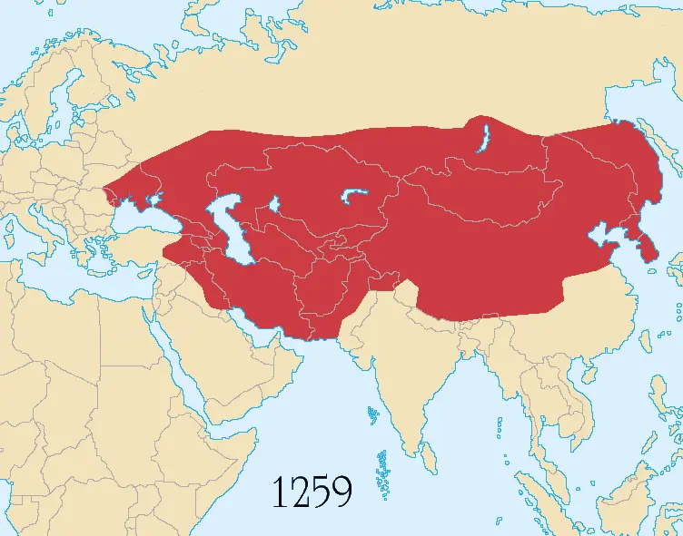 Map: Mongol Empire Map 1259