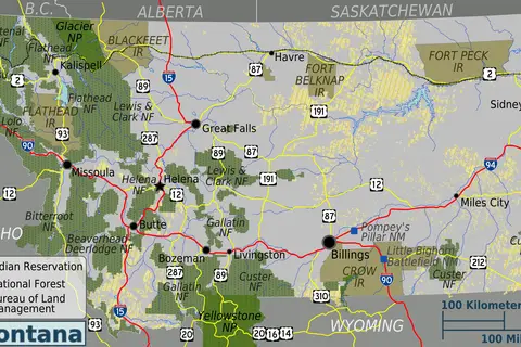 Map: Montana Public Lands Map