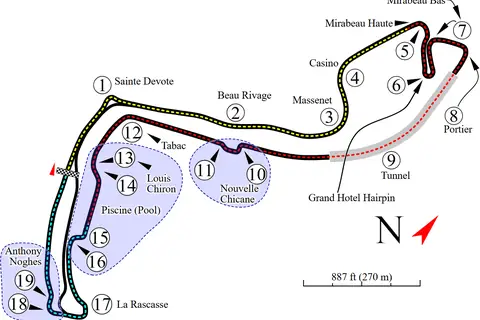 Map: Monte Carlo Formula 1 Track Map