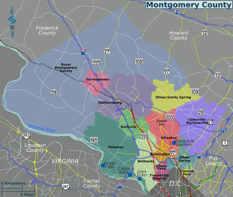 Map: Montgomery County Map