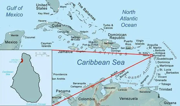 Map: Montserrat Map