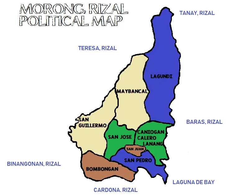 Map: Morong Rizal Political Map