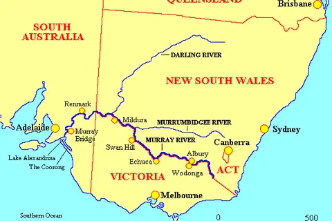 Map: Murray Darling Murrumbidgee Map