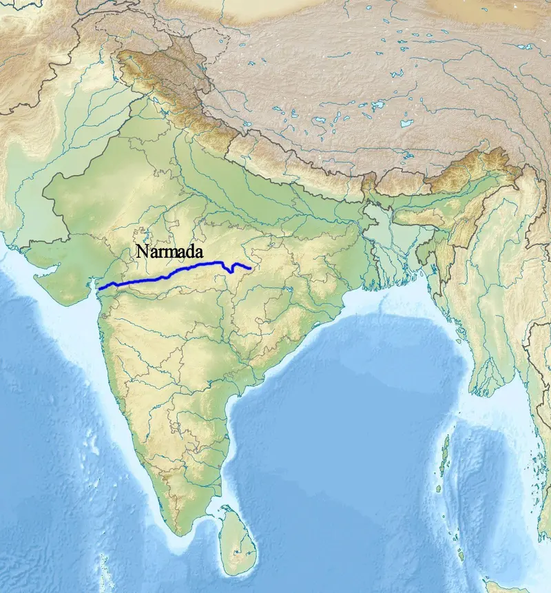 Map: Narmada River Map