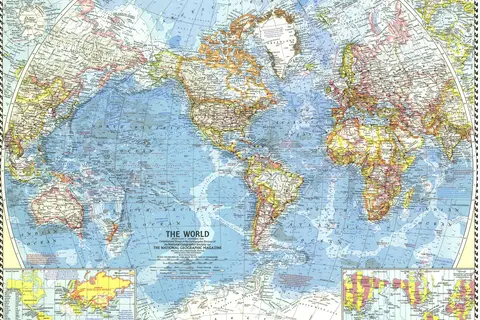Map: Natgeo World Map 1960