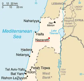 Map: Nazareth Israel Map