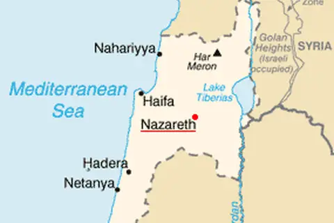 Map: Nazareth Israel Map