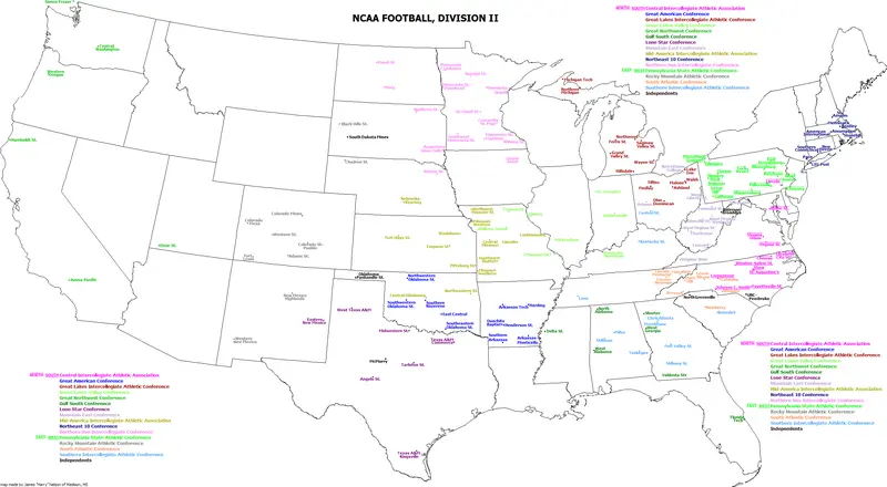 Map: Ncaa D2 Fb Map