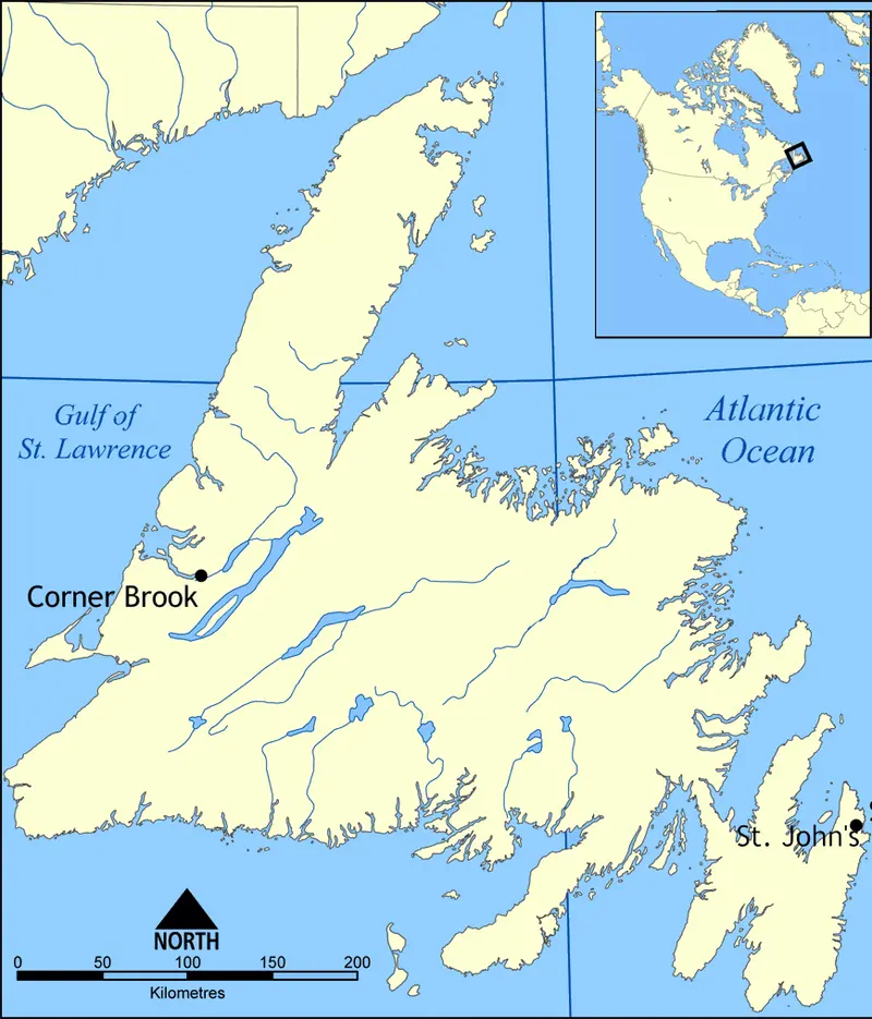 Map: Newfoundland Map