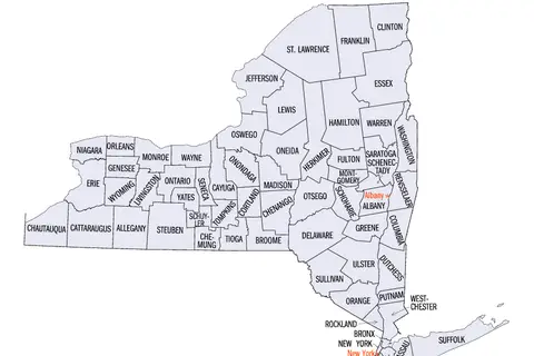 Map: Newyorkcounties Map