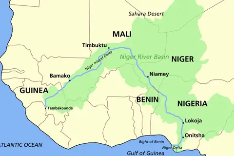 Map: Niger River Map