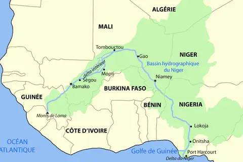 Map: Niger River Mapfr