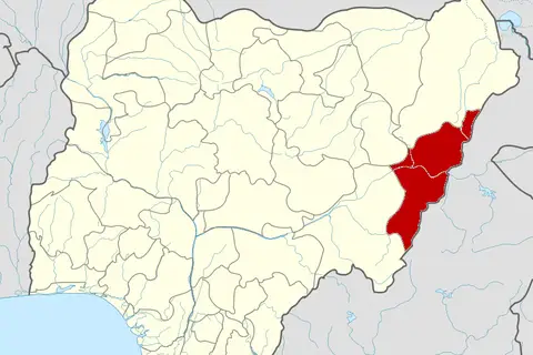 Map: Nigeria Adamawa State Map
