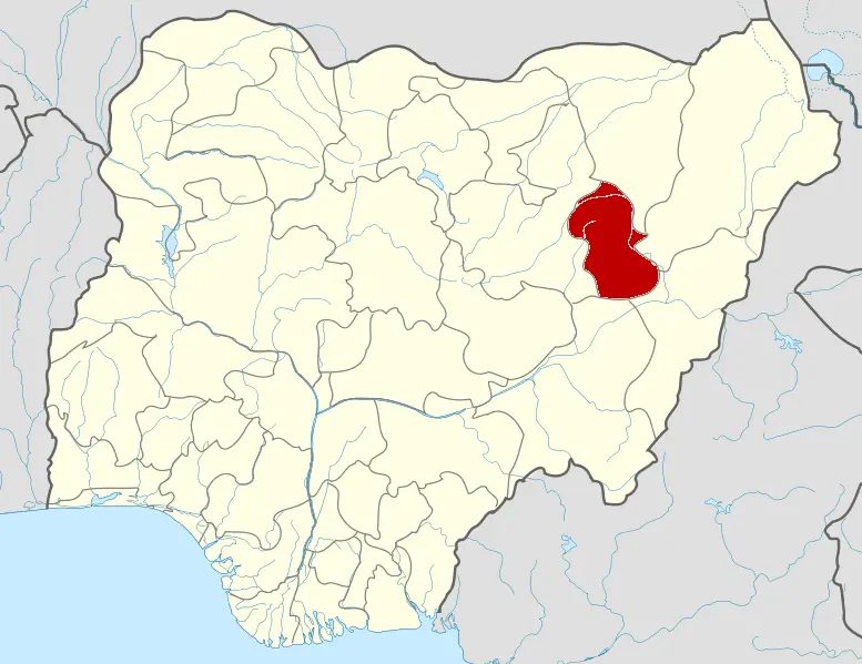 Map: Nigeria Gombe State Map