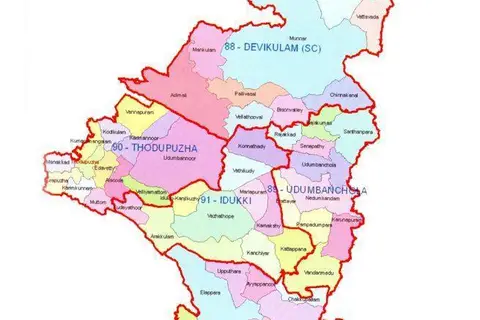 Map: Niyamasabha Constituency Map Idukki District