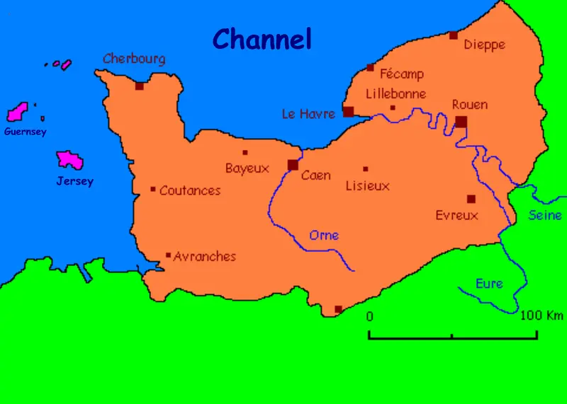 Map: Normandy Map
