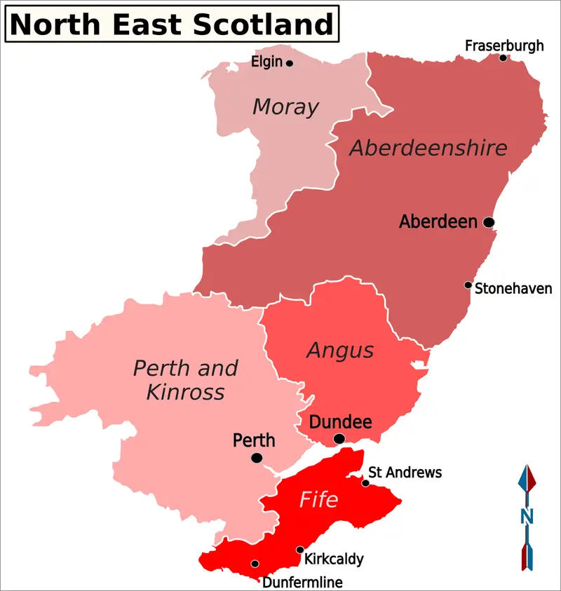 Map: North East Scotland Map