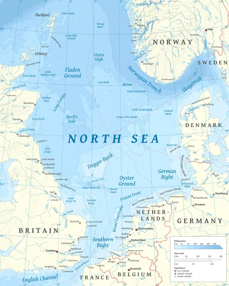 Map: North Sea Mapen