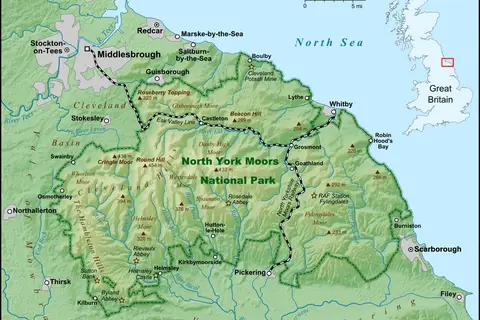 Map: North York Moors Map En